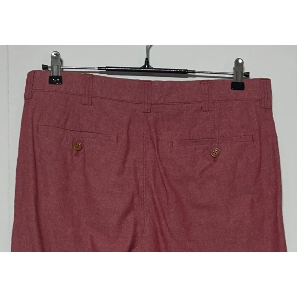 J Crew Shorts Mens‎ 32W Red Chambray Gramercy Chino Actual 32X9 Casual